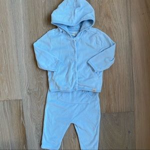 Baby Blue Terrycloth jumpsuit
